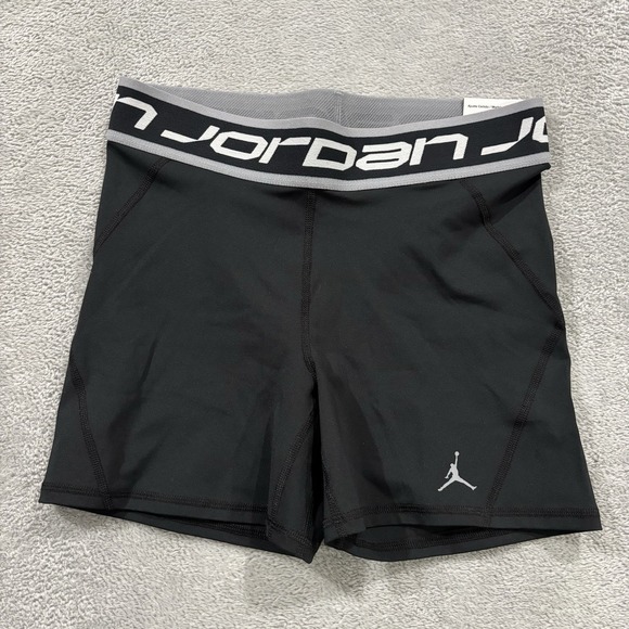 Nike Pants - Nike Dri-FIT x Air Jordan Shorts Womens Medium High Waisted 5" Inseam Bike Black